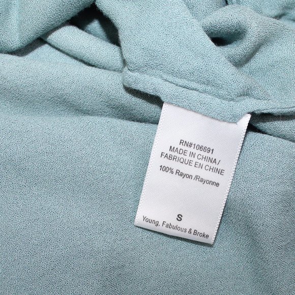 Young Fabulous & Broke Ombre Surplice Drapey Top - Picture 7 of 8